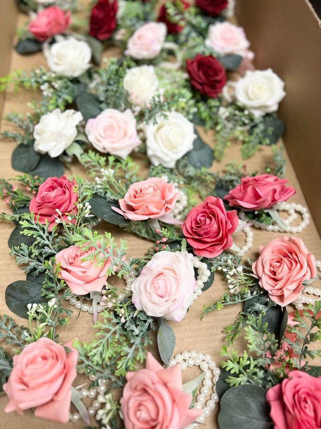 Customizable Real Touch Classic Rose Boutonniere or Corsage