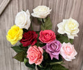 Choose Your Rose Color - Realistic Touch Lifelike Rose Boutonniere or Corsage