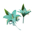 Customizable Real Touch Artificial Lily Corsage and Boutonniere