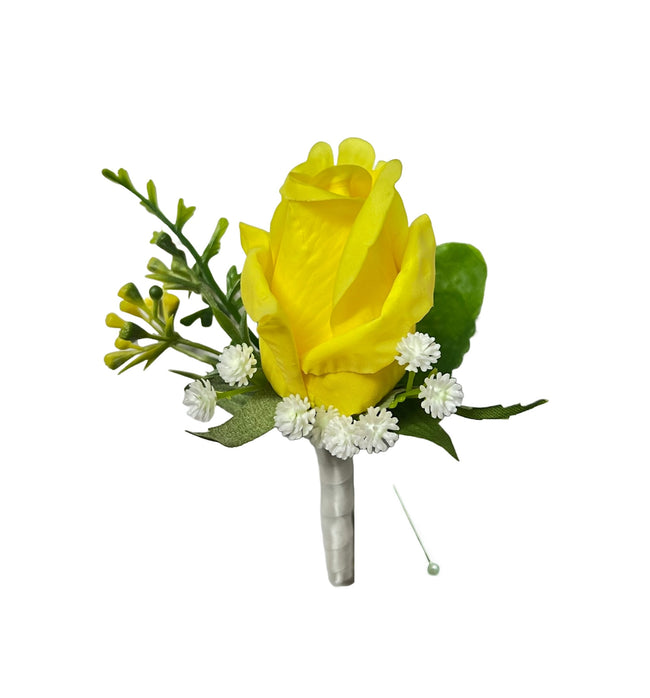 Realistic Calla Lily Rose Boutonniere - Perfect Keepsake for Any Occasion