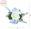 Elegant Real-Touch Rose Corsage & Boutonniere Set for Special Events