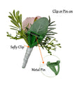 Elegant Silk Rose Boutonniere - Perfect for Weddings, Prom, and Formal Events