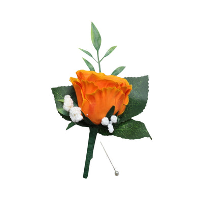 Customizable Artificial Rose Corsage or Boutonniere for Special Events