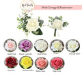 Elegant Real Touch Artificial Rose Corsage or Boutonniere