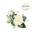 Elegant Real Touch Artificial Rose Corsage or Boutonniere