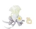 Elegant Real Touch Calla Lily and Orchid Corsage &amp; Boutonniere for Special Occasions
