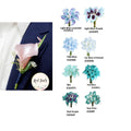 Elegant Green Calla Lily Boutonniere - Customizable Keepsake with Natural Fillers