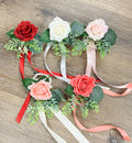 Customizable Real Touch Classic Rose Boutonniere or Corsage