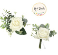 Elegant Real Touch Artificial Rose Corsage or Boutonniere