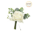 Elegant Real Touch Artificial Rose Corsage or Boutonniere