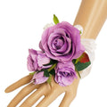 Elegant Keepsake Wrist Corsage with Choice of Rose Colors for Special Events