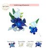 Elegant Real Touch Artificial Orchid &amp; Calla Lily Corsage and Boutonniere