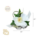 Premium Real Touch Orchid Bouquet, Boutonniere, and Wrist Corsage - Elegant and Weather-Resistant Keepsake