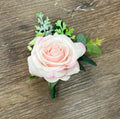 Elegant Real Touch Artificial Rose Corsage or Boutonniere