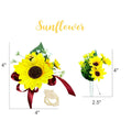 Customizable Artificial Sunflower Corsage &amp; Boutonniere