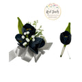 Elegant Real Touch Faux Tulip Boutonniere Corsage - Water Resistant for Any Event