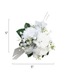 Elegant Wrist Corsage with Customizable Carnation and Ribbon Colors