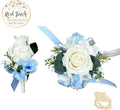 Elegant Real-Touch Rose Corsage &amp; Boutonniere Set for Special Events