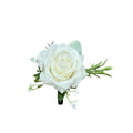Elegant Real Touch Rose Boutonniere with Pin - Perfect Keepsake