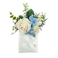 Elegant Artificial Pocket Boutonniere - Rose &amp; Hydrangea Design for Proms &amp; Weddings