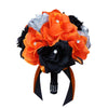 8" Bouquet-Orange Black Silver - Angel Isabella