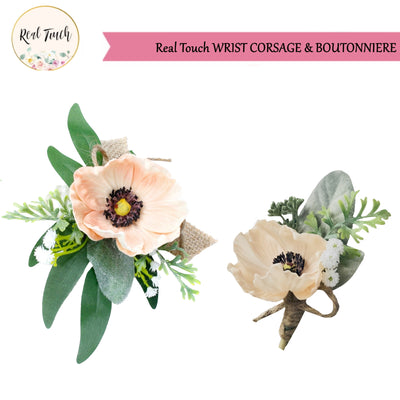 Real touch Poppy Boutonniere