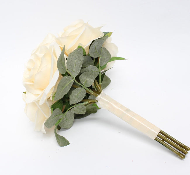 Set of 5 Bouquets-Natural handcrafted rose with greenery - Angel Isabella