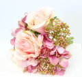 Rose Flower Bouquet with Hydrangea and seeds