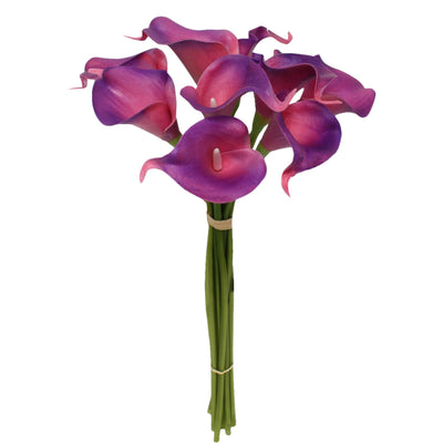 BIG SALE-10 stems Eco-friendly Real touch calla lily-perfect for DIY bouquet corsage boutonniere centerpiece wreath - Angel Isabella