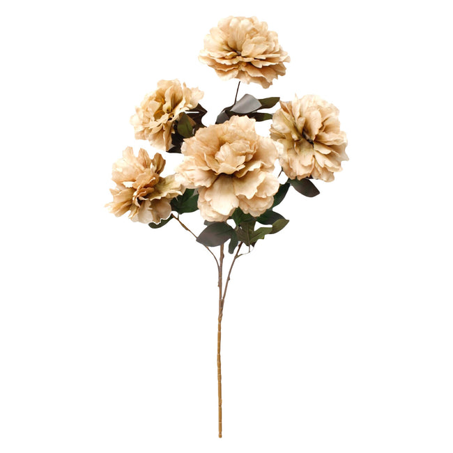 Pack of 2: 10 flowers-31" long Elegant artificial silk peony sprays-5 flowers per stem