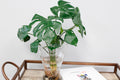 15" Artificial Monstera Plant Foliage with Roots- 8 Leaves bendable stems